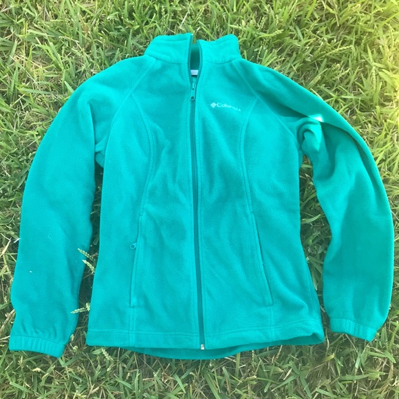 ♦️$5♦️Small Columbia teal fleece jacket - Picture 2 of 5